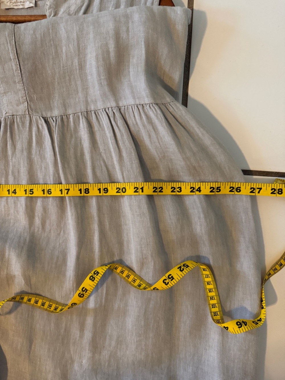 100% Made In Italy Linen Dress - Picture 5 of 7